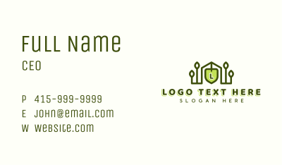 Landscaping Plant Shovel Business Card Image Preview