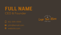 Retro Classic Vintage Wordmark Business Card Image Preview