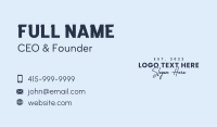 Premium Business Wordmark Business Card Image Preview