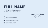 Premium Business Wordmark Business Card Image Preview