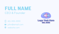 Pastel Swimming Fish  Business Card Design