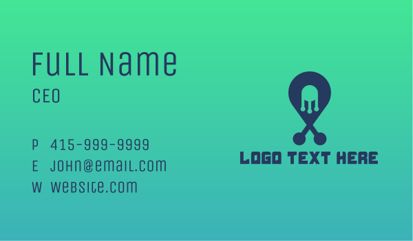 Tech Pin Business Card Design Image Preview