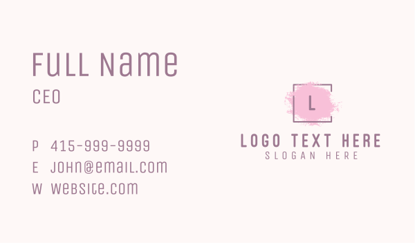 Cosmetics Letter C Business Card Design Image Preview