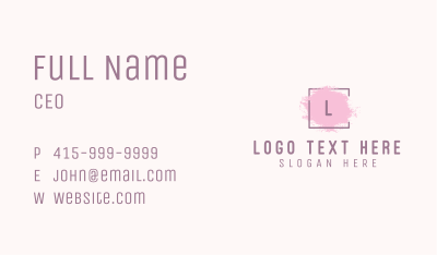 Cosmetics Letter C Business Card Image Preview