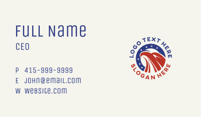 America Patriotic Eagle Business Card Image Preview