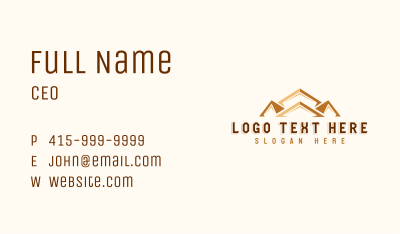 Roofing Builder Contractor Business Card Image Preview