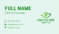 Green Leaf Eye  Business Card Image Preview