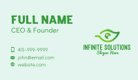 Green Leaf Eye  Business Card Design