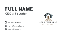 Wood Tile House Business Card Design