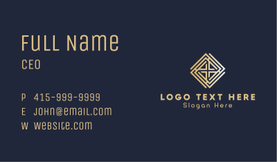 Gold Holy Cross Business Card Image Preview