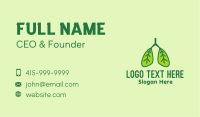 Leaf Lungs  Business Card Image Preview