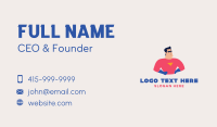 Superhero Power Man Business Card Preview
