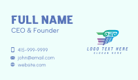 Fast Justice Column Business Card Design