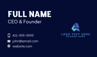 Blue Edgy Graffiti Letter E  Business Card Image Preview