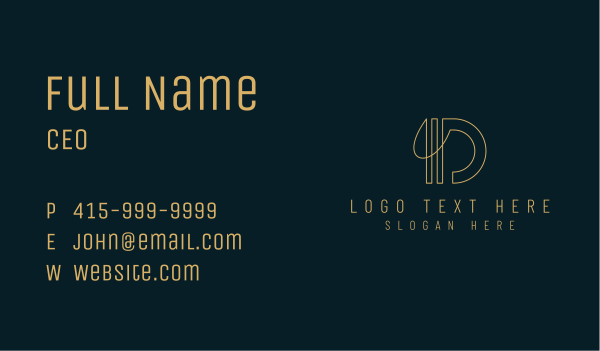 Modern Letter D Company Business Card Design Image Preview
