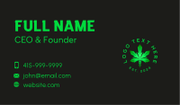 Marijuana Leaf Healthcare Business Card Image Preview