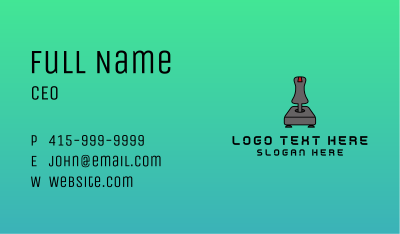 Video Game Joystick Business Card Image Preview