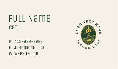 Craft Beer Hops Business Card Image Preview