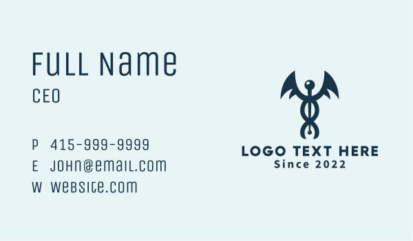 Healthcare Clinic Wing Business Card Design Image Preview
