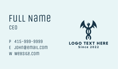 Healthcare Clinic Wing Business Card Image Preview