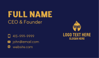 Flame Hand Dumbbell Business Card Image Preview