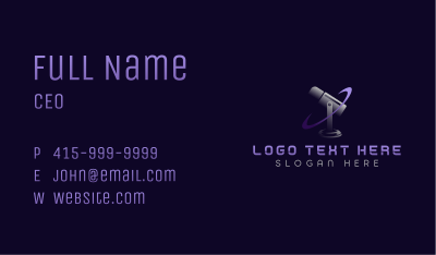 Mic Studio Entertainment Business Card Image Preview