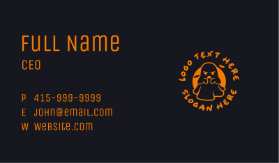 Ghost Scary Spirit Business Card Image Preview
