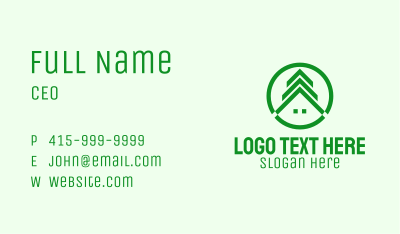 Green House Realtor Business Card Image Preview