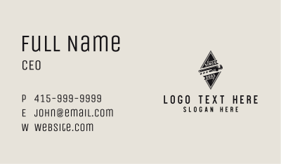 Hardware Store Emblem  Business Card Image Preview
