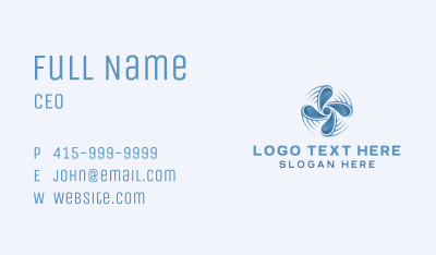 Industrial Fan Propeller Business Card Image Preview