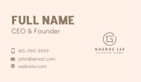 Generic Letter G Company Business Card Image Preview