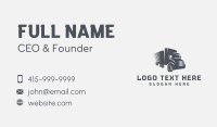 Courier Trailer Truck Business Card Image Preview