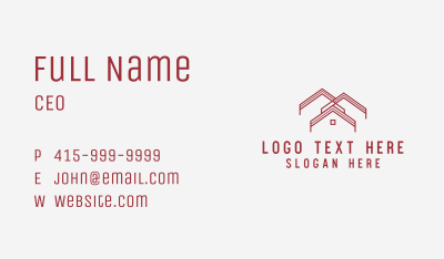 Roof Home Village Business Card Image Preview