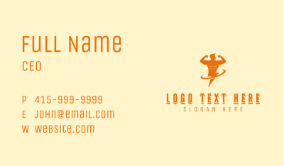 Olympian Lightning Bolt Business Card Image Preview