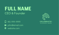 Green Chameleon Letter C Business Card Image Preview