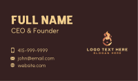 Flame BBQ Pig Business Card Image Preview