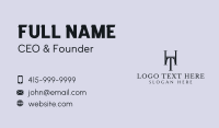 H & T Monogram Business Card Preview