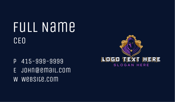 Ninja Stealth Gaming Business Card Design Image Preview