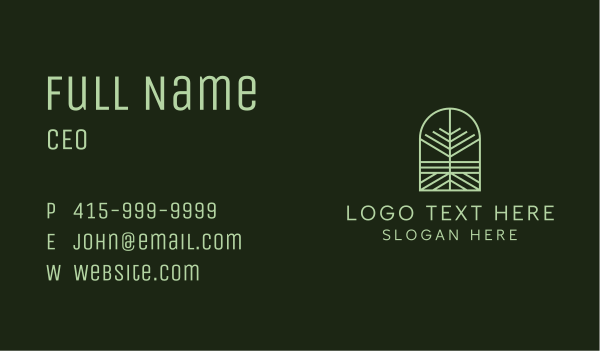 Backyard Eco Landscaping Business Card Design Image Preview