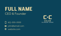 Generic Masculine Lettermark Business Card Image Preview