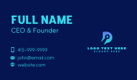 Letter D Circuit Business Card Preview