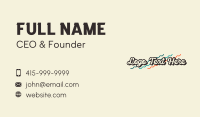 Vintage Script Wordmark Business Card Image Preview