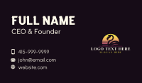Flamingo Bird Sunset Business Card Preview