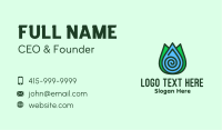 Eco Leaf Water Droplet Business Card Image Preview