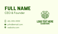 Symmetric Green Plant Business Card Image Preview