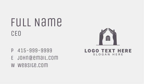 Shelter House Charity Business Card Design Image Preview