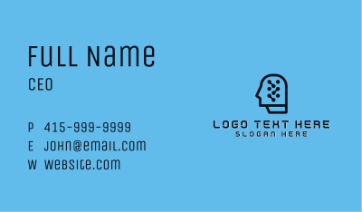 AI Tech Software  Business Card Image Preview