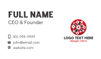 Red Technology Business Card Image Preview