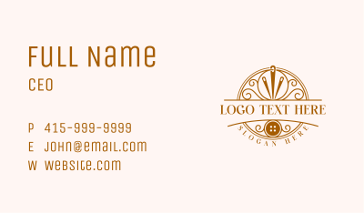 Craft Needle Sewing Business Card Image Preview