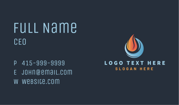 Fire Cold Flame Business Card Design Image Preview
